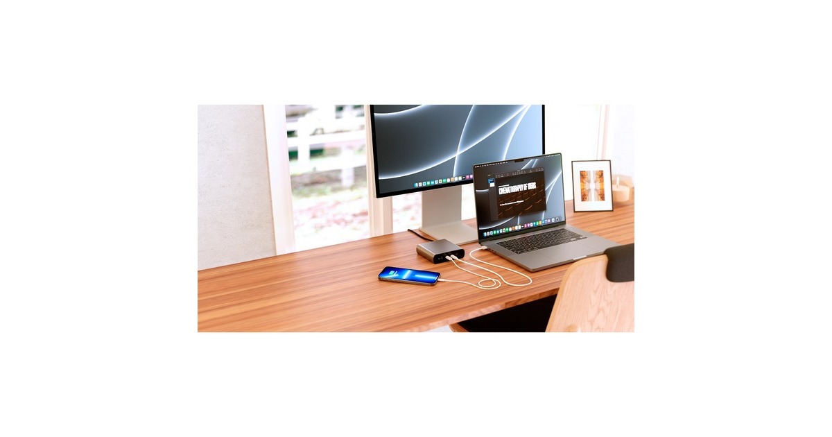 Hyper Juice 245W GaN Desktop Charger, Ladegerät(silber)