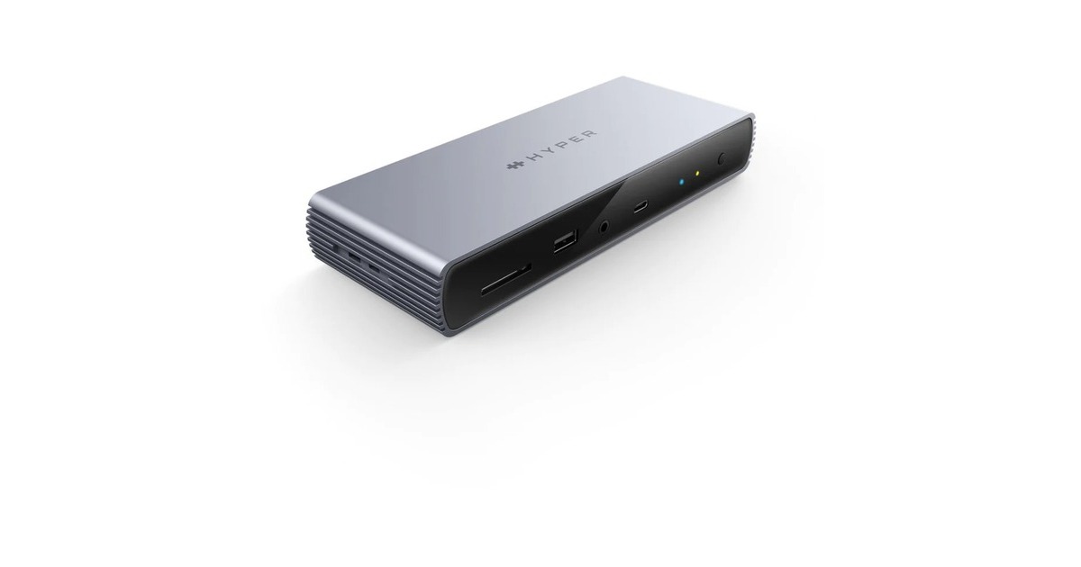 Hyper Thunderbolt 4 Dock, Dockingstation(aluminium/schwarz)