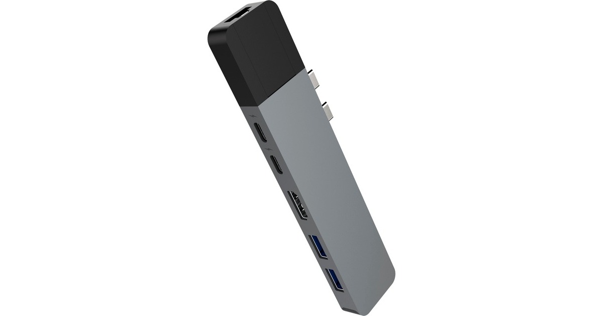 Hyper USB-C 4K Ethernet Dock, Dockingstation(dunkelgrau)