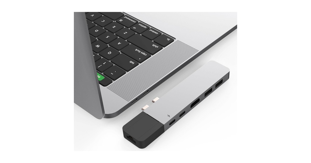 Hyper USB-C 4K Ethernet Dock, Dockingstation(silber)