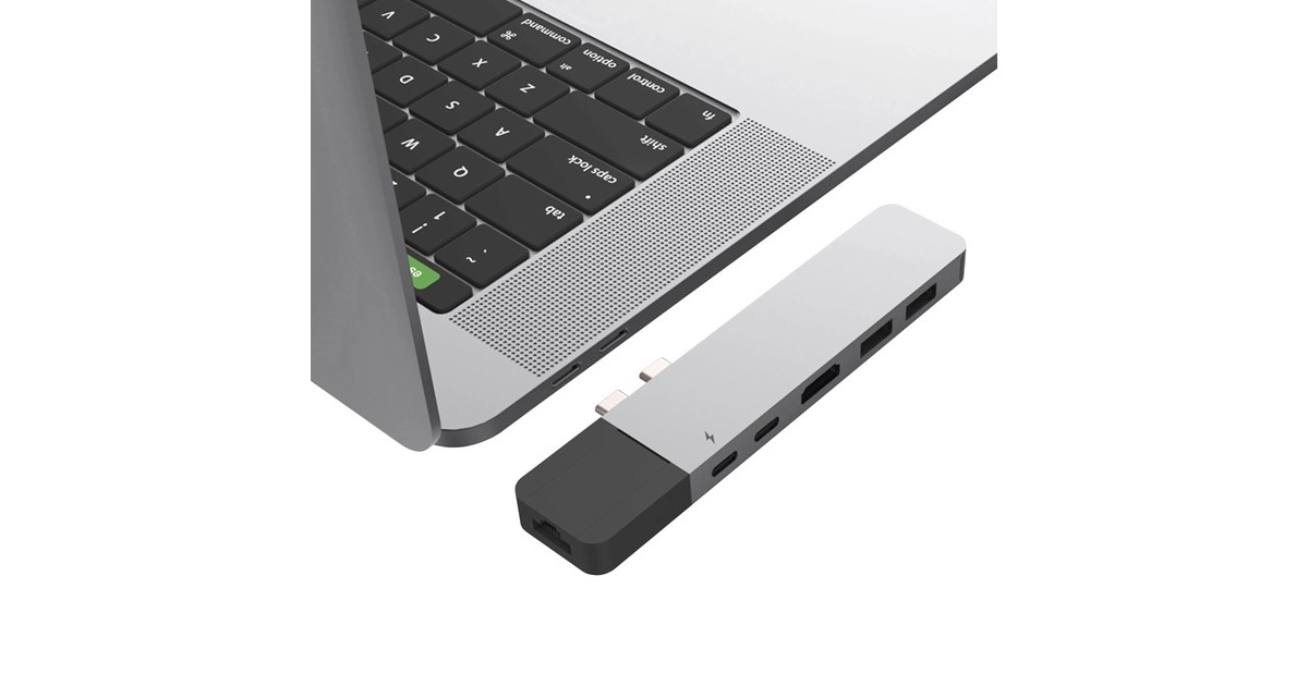 Hyper USB-C 4K Ethernet Dock, Dockingstation(silber)