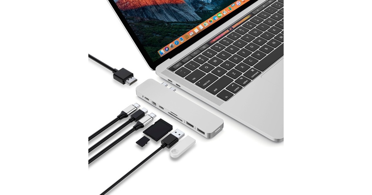 Hyper USB-C 4K miniDP Dock, Dockingstation(silber)