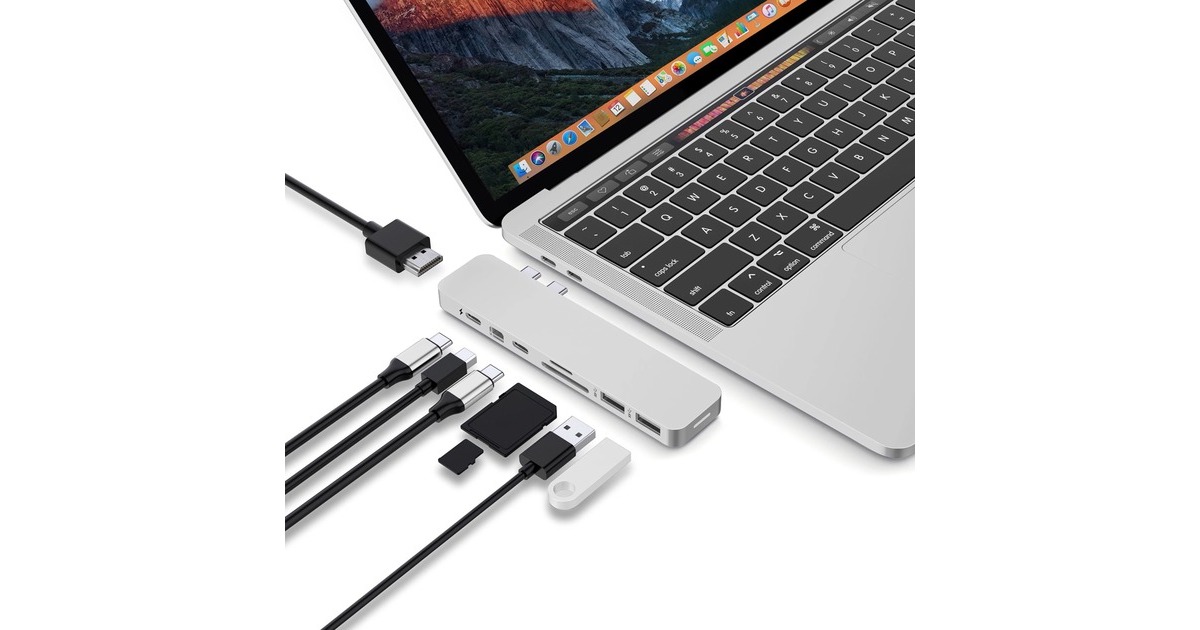 Hyper USB-C 4K miniDP Dock, Dockingstation(silber)