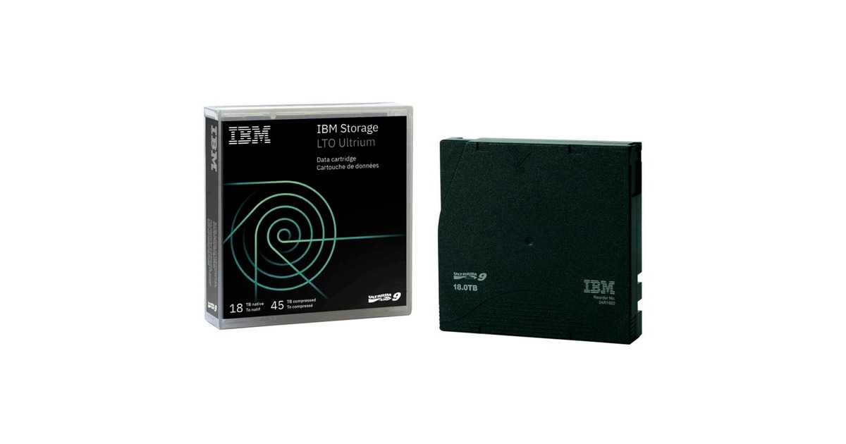 IBM LTO9 Medium 45 TB, Streamer-Medium(schwarz)