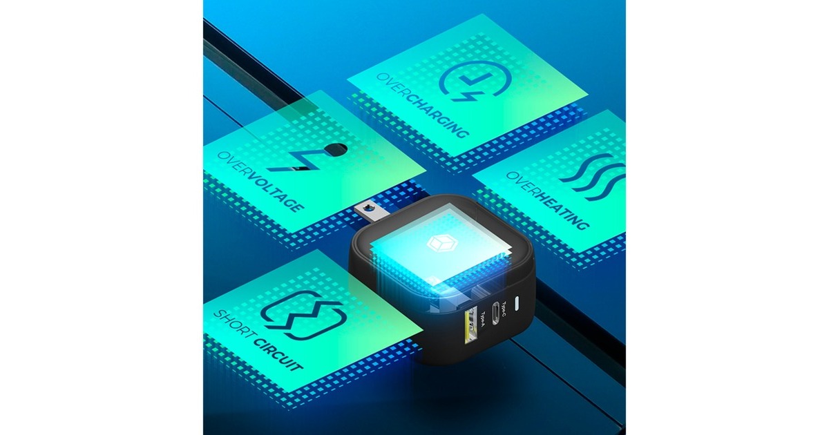 ICY BOX 2-Port Steckerladegerät IB-PS106-PD, mit USB Power Delivery(schwarz, PD 30W + QC 3.0 18W)