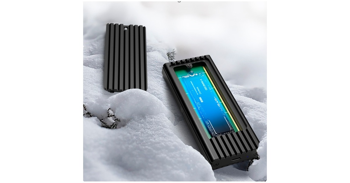 ICY BOX IB-1917M-C32, Laufwerksgehäuse(schwarz, USB 3.2 Gen 2x2 Type-C Gehäuse für M.2)