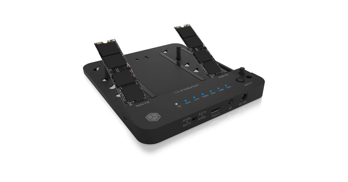 ICY BOX IB-2915MSCL-C31 CloneStation & DockingStation(M.2 NVME & SATA 2.5''/3.5'' SSD/HDD)