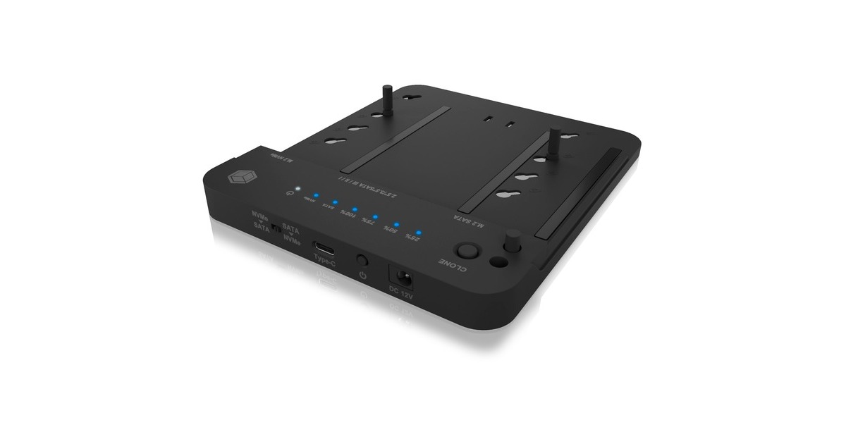 ICY BOX IB-2915MSCL-C31 CloneStation & DockingStation(M.2 NVME & SATA 2.5''/3.5'' SSD/HDD)