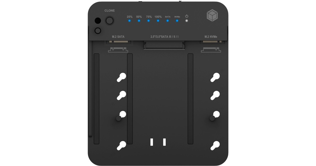 ICY BOX IB-2915MSCL-C31 CloneStation & DockingStation(M.2 NVME & SATA 2.5''/3.5'' SSD/HDD)