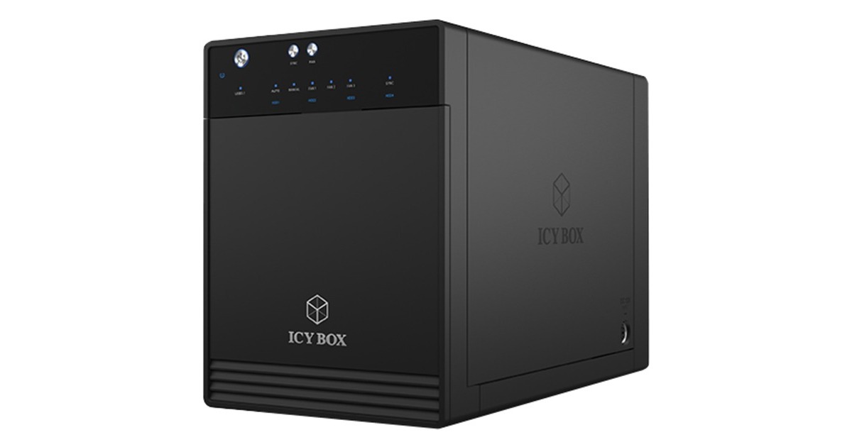 ICY BOX IB-3740-C31, Laufwerksgehäuse(schwarz)