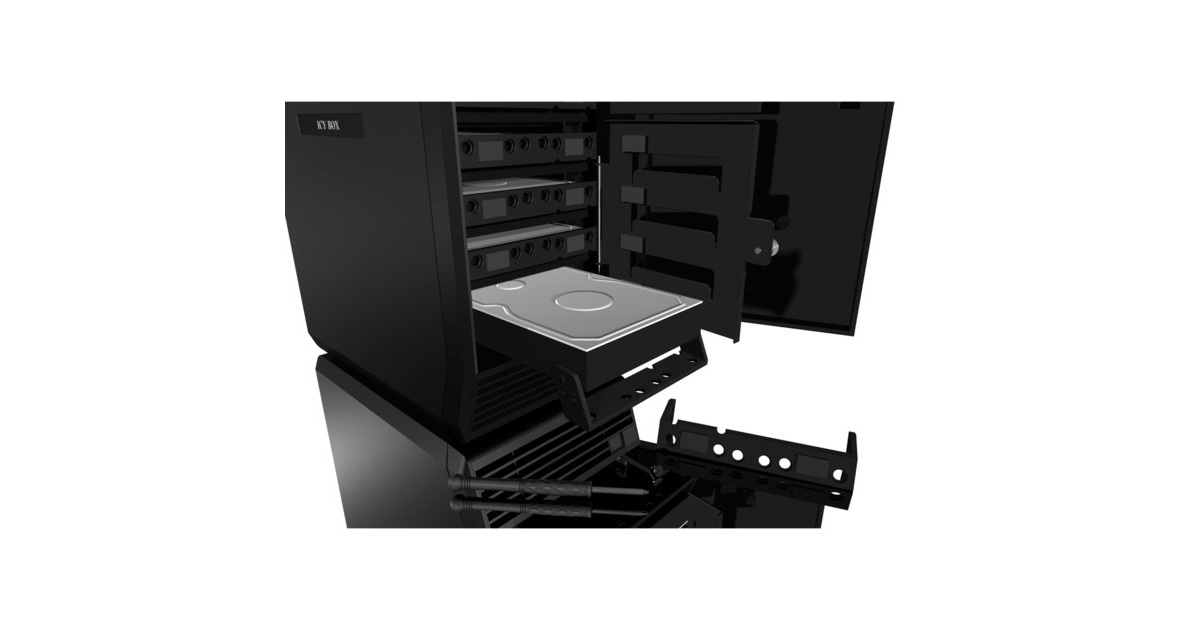 ICY BOX IB-3780-C31, Laufwerksgehäuse(schwarz, SINGLE JBOD)