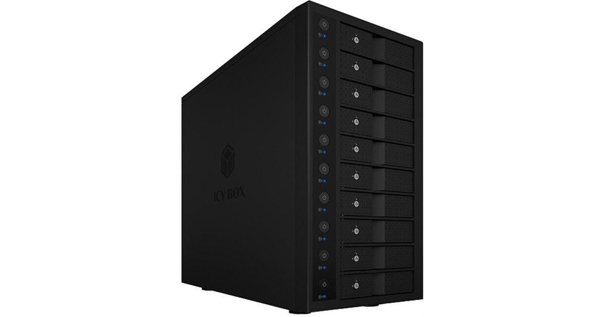 ICY BOX IB-3810-C31, Laufwerksgehäuse(schwarz)