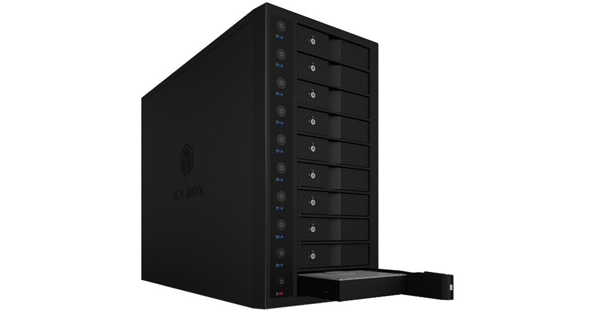 ICY BOX IB-3810-C31, Laufwerksgehäuse(schwarz)