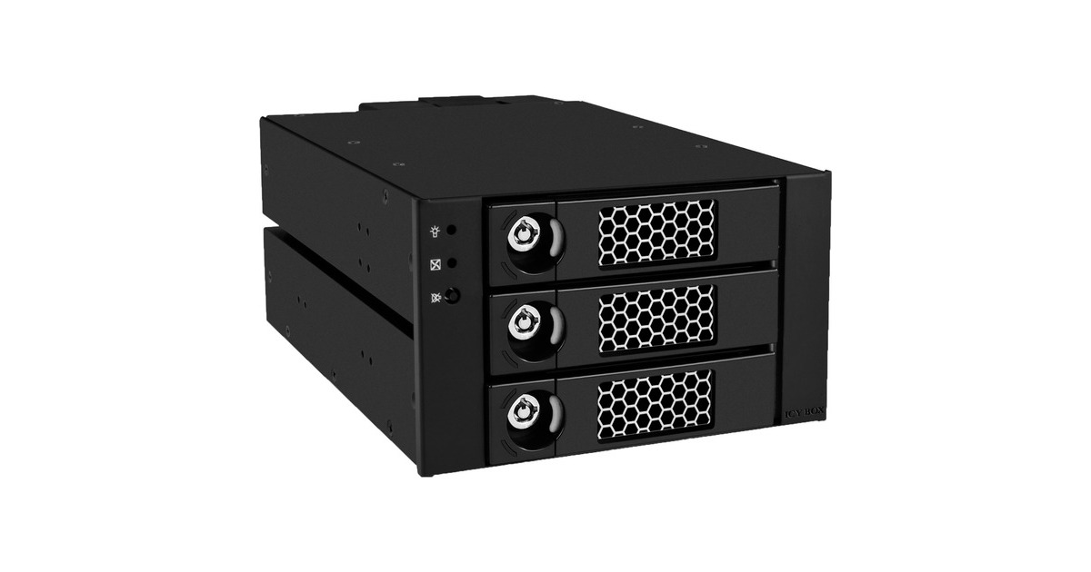 ICY BOX IB-553SSK, Wechselrahmen(schwarz)