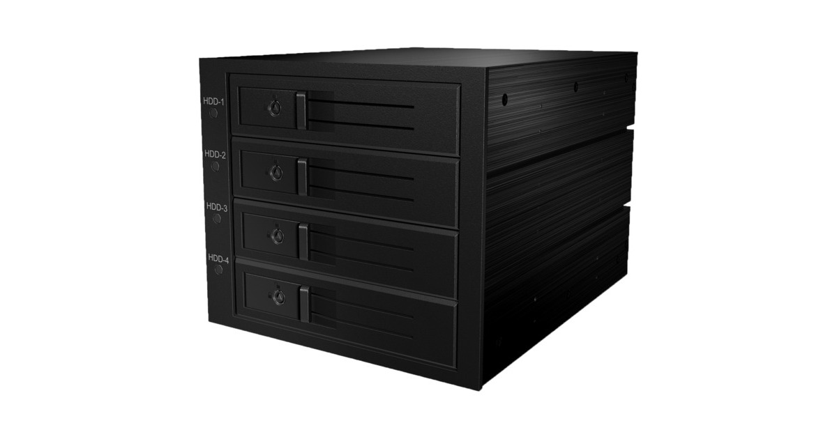 ICY BOX IB-564SSK, Einbaurahmen(schwarz)