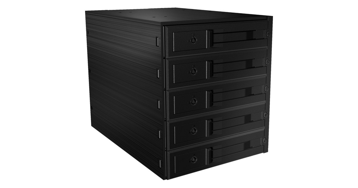 ICY BOX IB-565SSK, Einbaurahmen(schwarz)