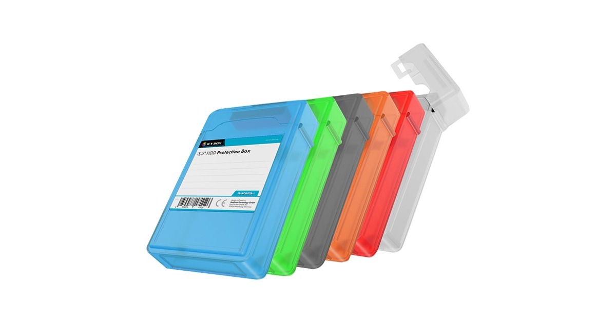 ICY BOX IB-AC602b-6 Schutzgehäuse, Schutzhülle(6 Stück) ICY BOX IB-AC602b-6 Schutzgehäuse, Schutzhülle(6 Stück)