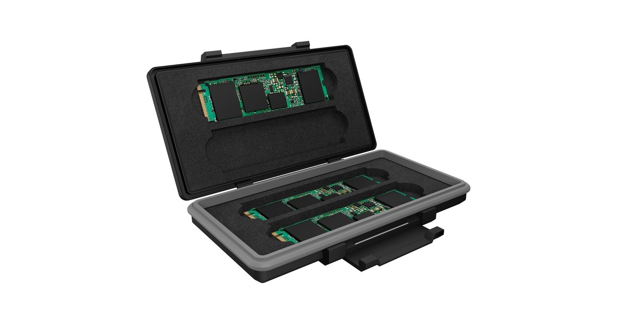 ICY BOX IB-AC620-M2, Aufbewahrungsbox(schwarz/grau)