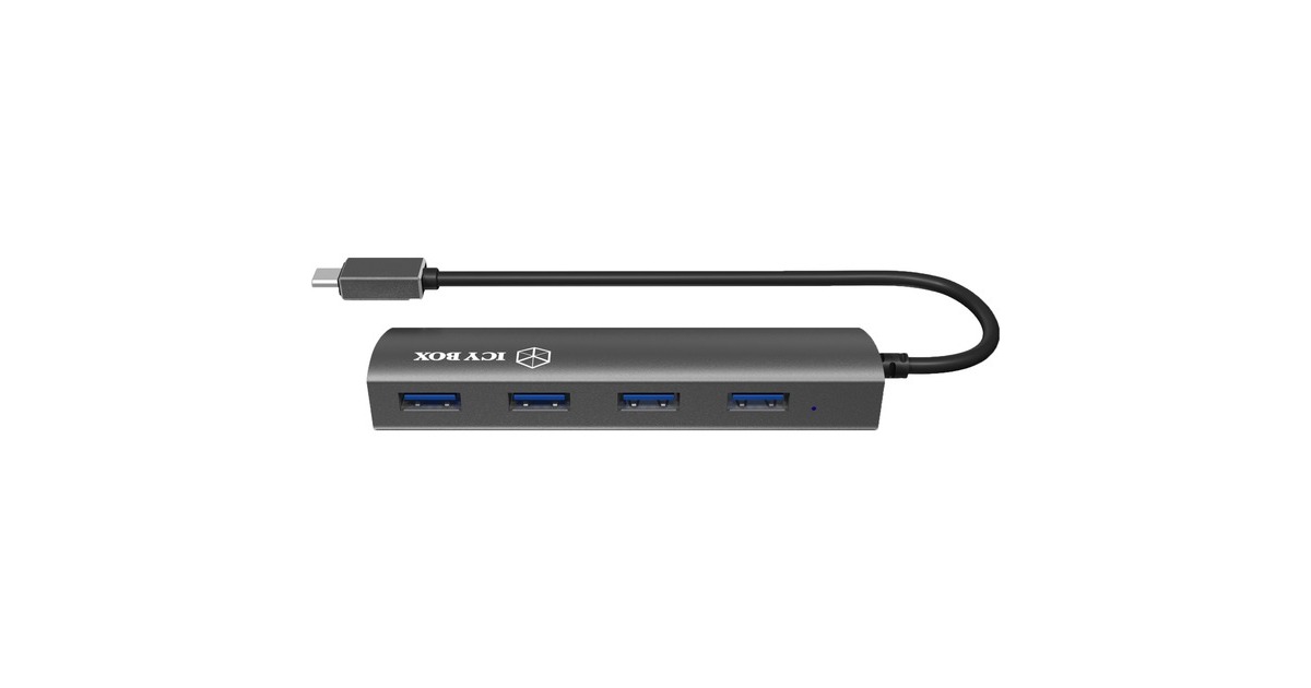 ICY BOX IB-AC6405-C, USB-Hub(anthrazit)