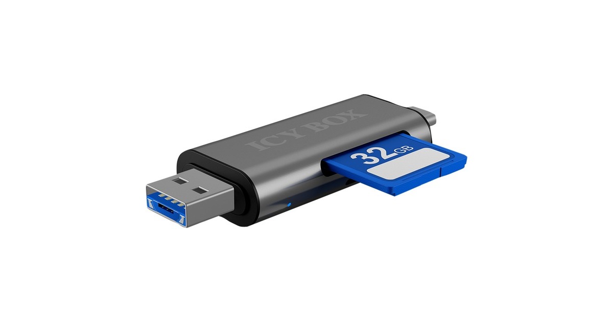 ICY BOX IB-CR200-C USB Type-C, Kartenleser(anthrazit)