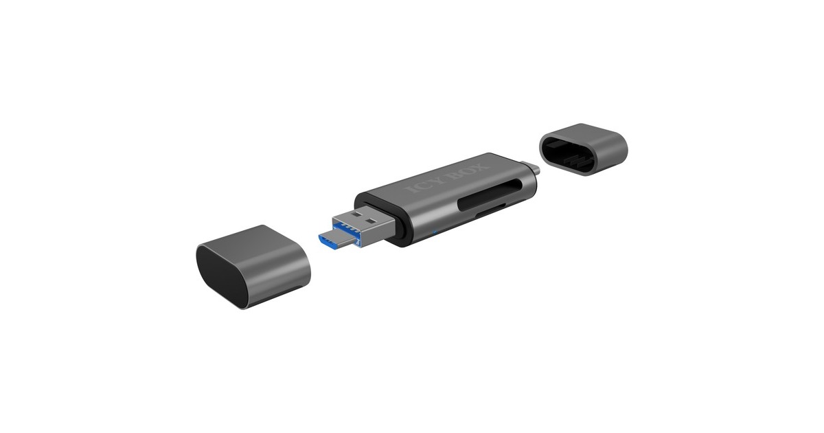 ICY BOX IB-CR200-C USB Type-C, Kartenleser(anthrazit)