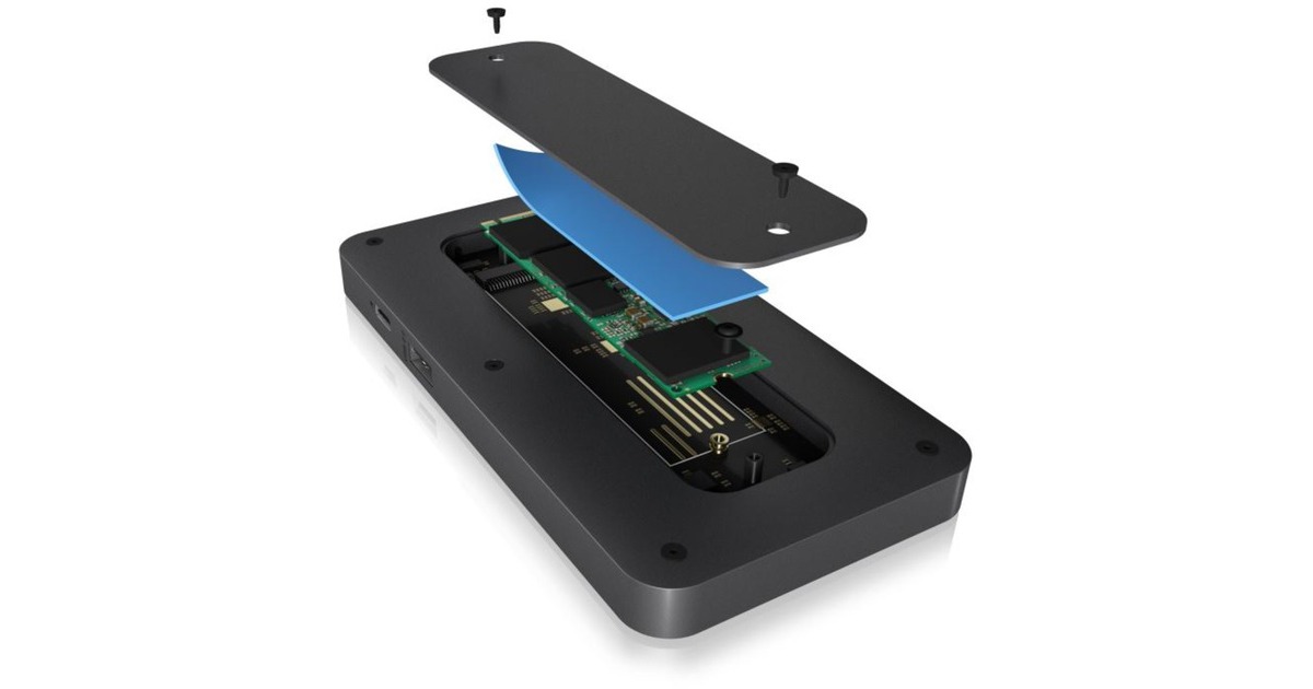 ICY BOX IB-DK2108M-C, Laufwerksgehäuse(schwarz)