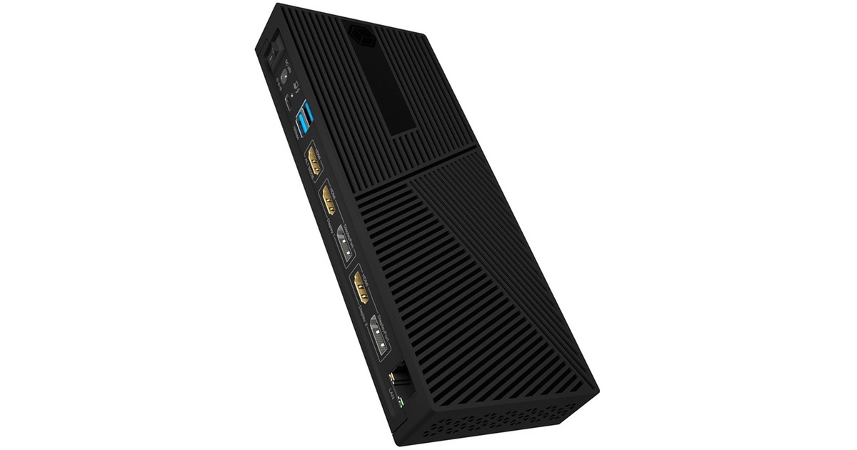 ICY BOX IB-DK2246AC, Dockingstation(schwarz, USB-C, HDMI, DisplayPort)