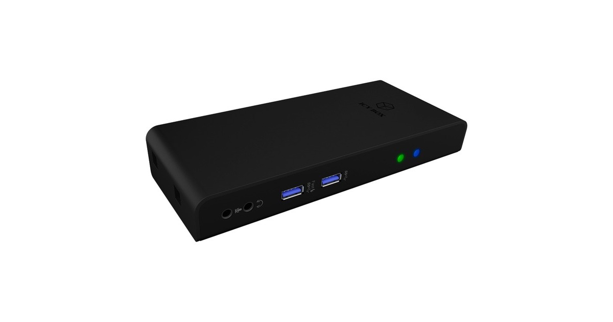 ICY BOX IB-DK2251AC, Dockingstation(schwarz, USB, HDMI, USB-C)
