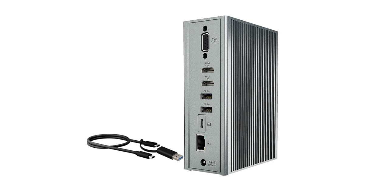 ICY BOX IB-DK2262AC, Dockingstation(schwarz)