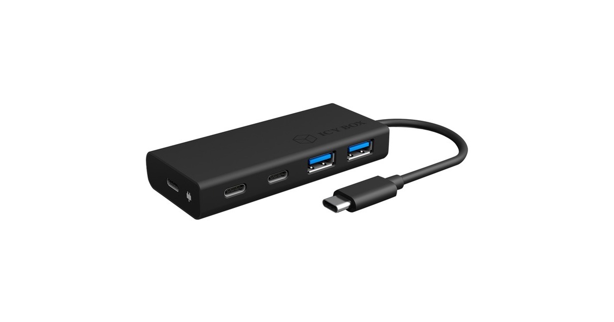 ICY BOX IB-HUB1426-CPD, USB-Hub(schwarz)