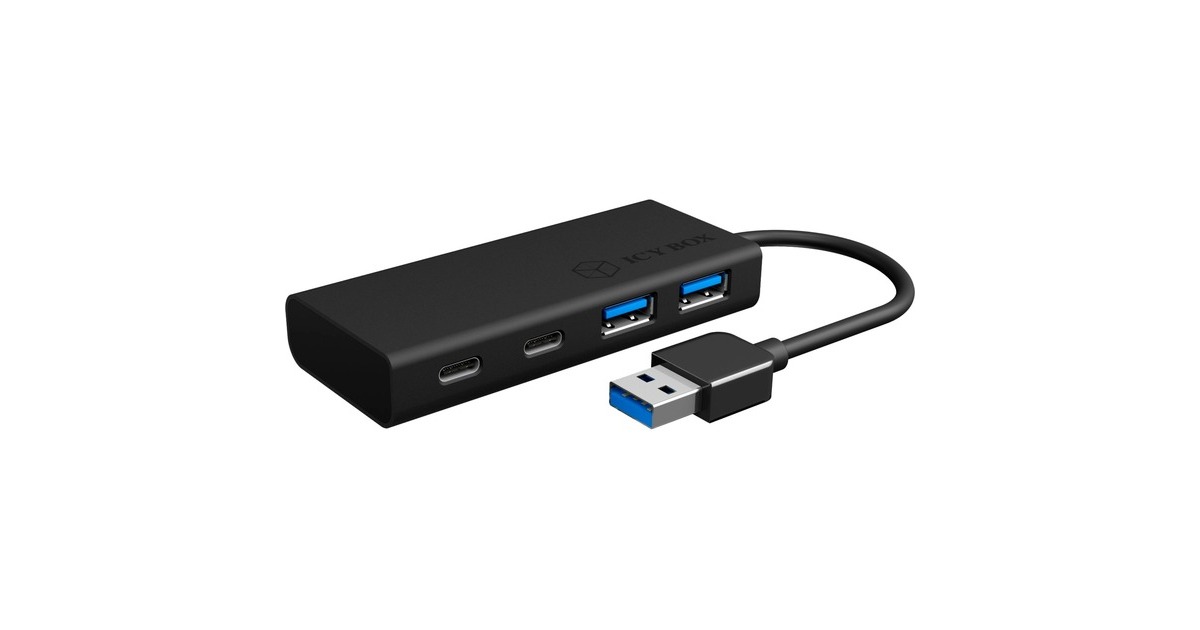 ICY BOX IB-HUB1426-U3, USB-Hub(schwarz)