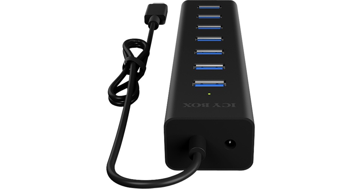 ICY BOX IB-HUB1700-C3 , USB-Hub(schwarz)