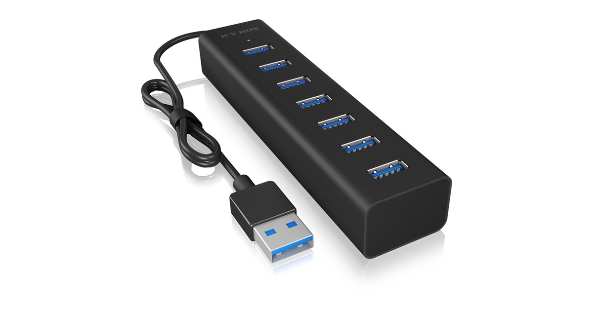 ICY BOX IB-HUB1700-U3, USB-Hub(schwarz)