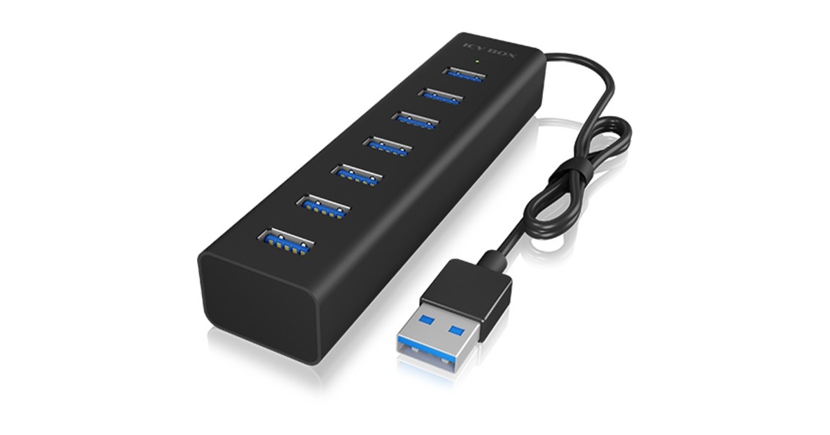 ICY BOX IB-HUB1700-U3, USB-Hub(schwarz)