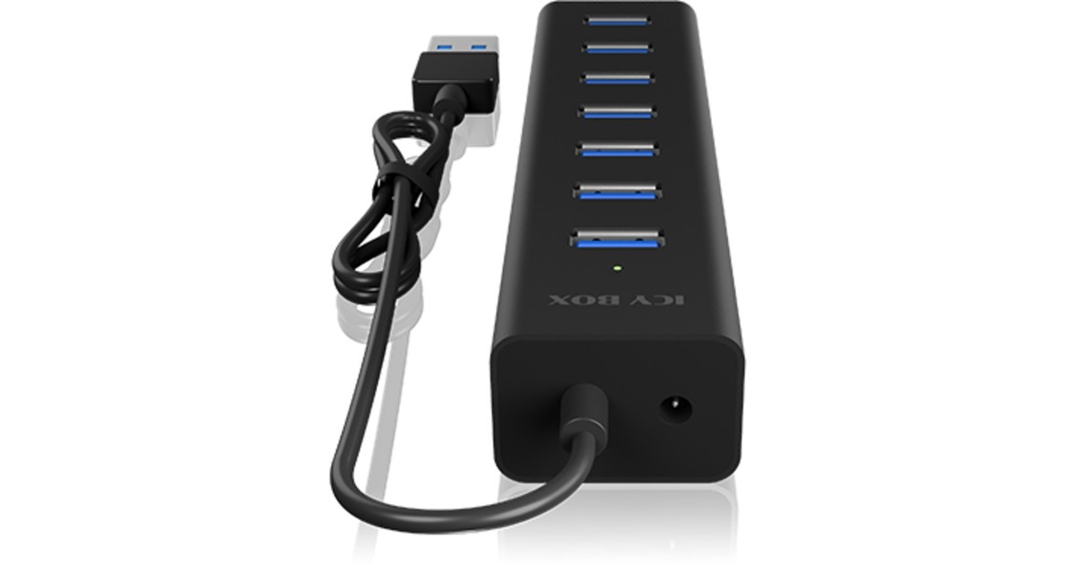 ICY BOX IB-HUB1700-U3, USB-Hub(schwarz)