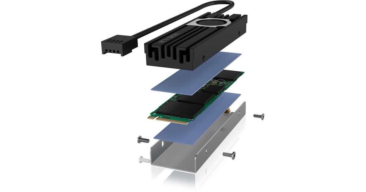 ICY BOX IB-M2HSF-703, Kühlkörper(schwarz)