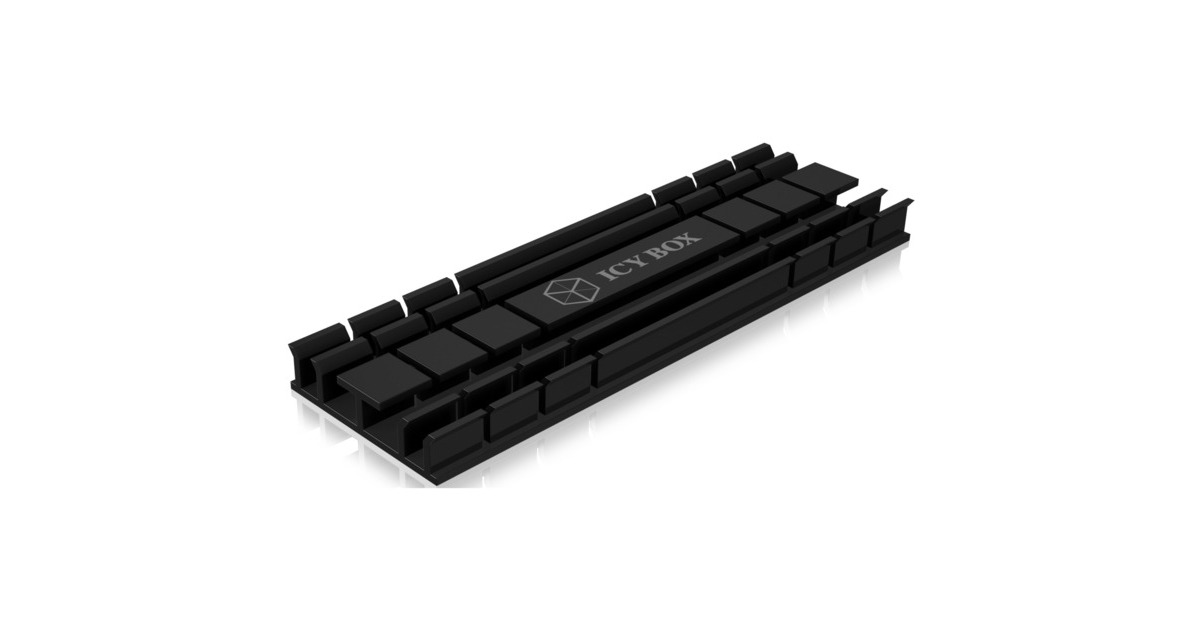 ICY BOX IB-M2HS-701, Kühlkörper(schwarz, unterstützt M.2 2280 SSD)