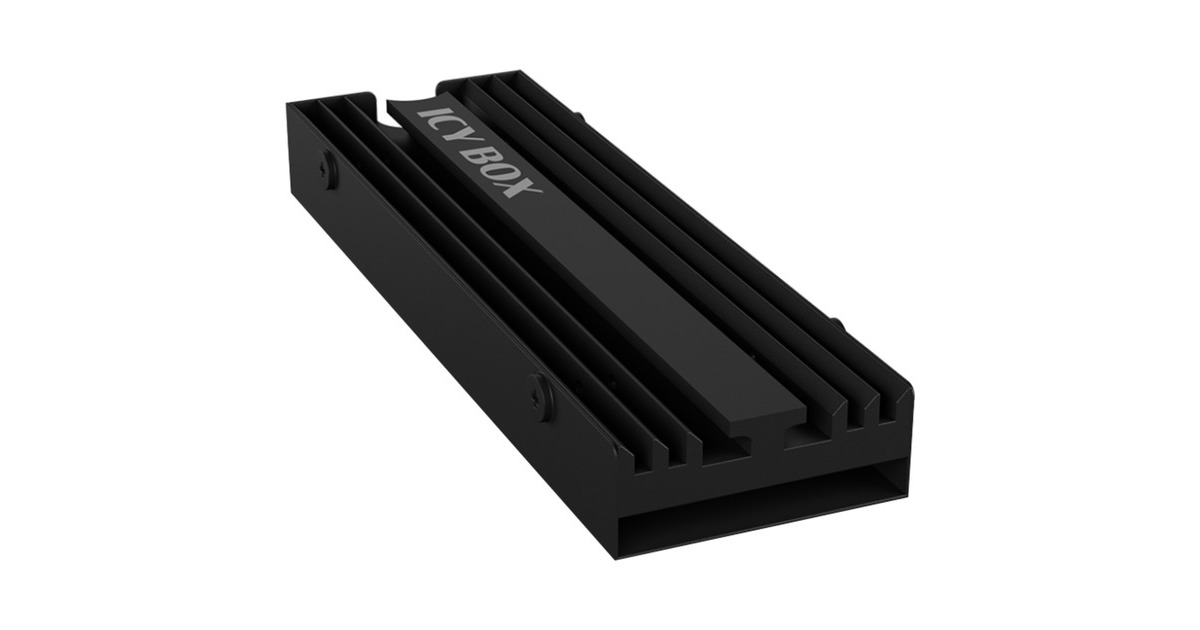 ICY BOX IB-M2HS-PS5, Kühlkörper(schwarz, M.2 SSD Kühlkörper für PlayStation 5)