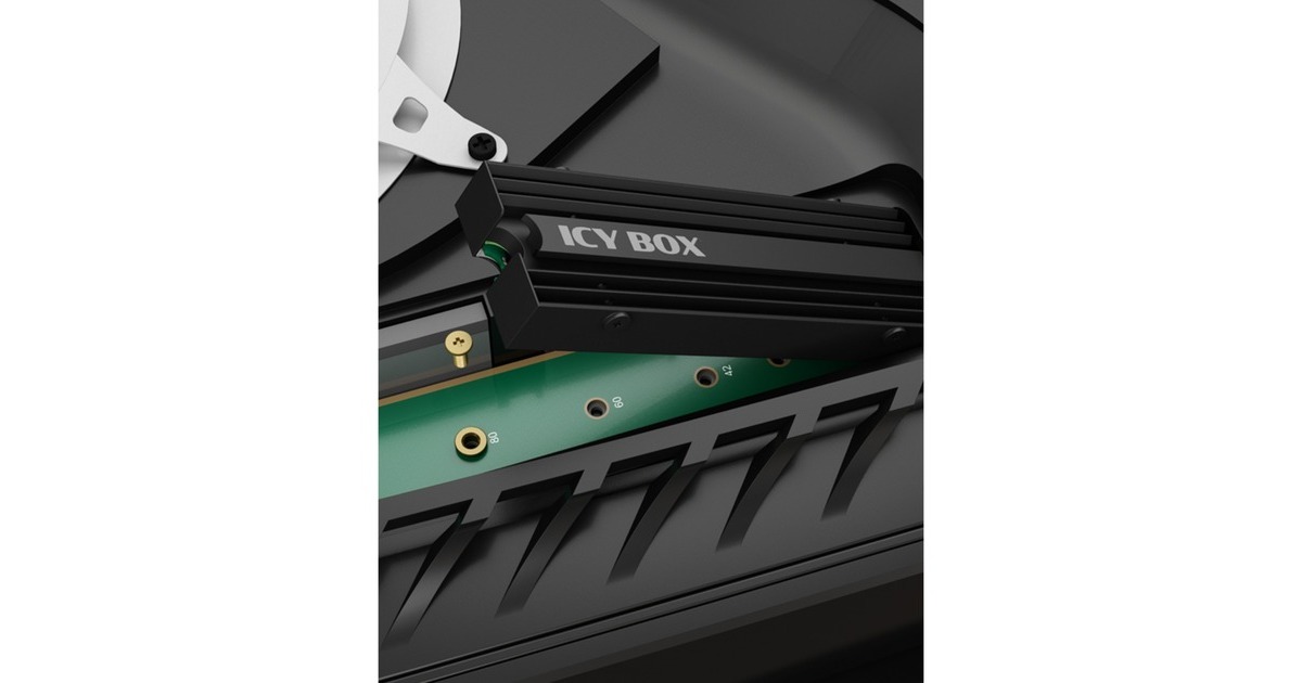 ICY BOX IB-M2HS-PS5, Kühlkörper(schwarz, M.2 SSD Kühlkörper für PlayStation 5)