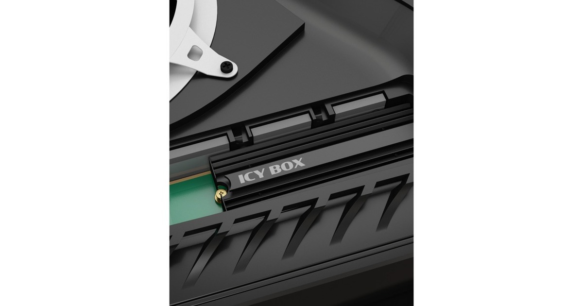 ICY BOX IB-M2HS-PS5, Kühlkörper(schwarz, M.2 SSD Kühlkörper für PlayStation 5)