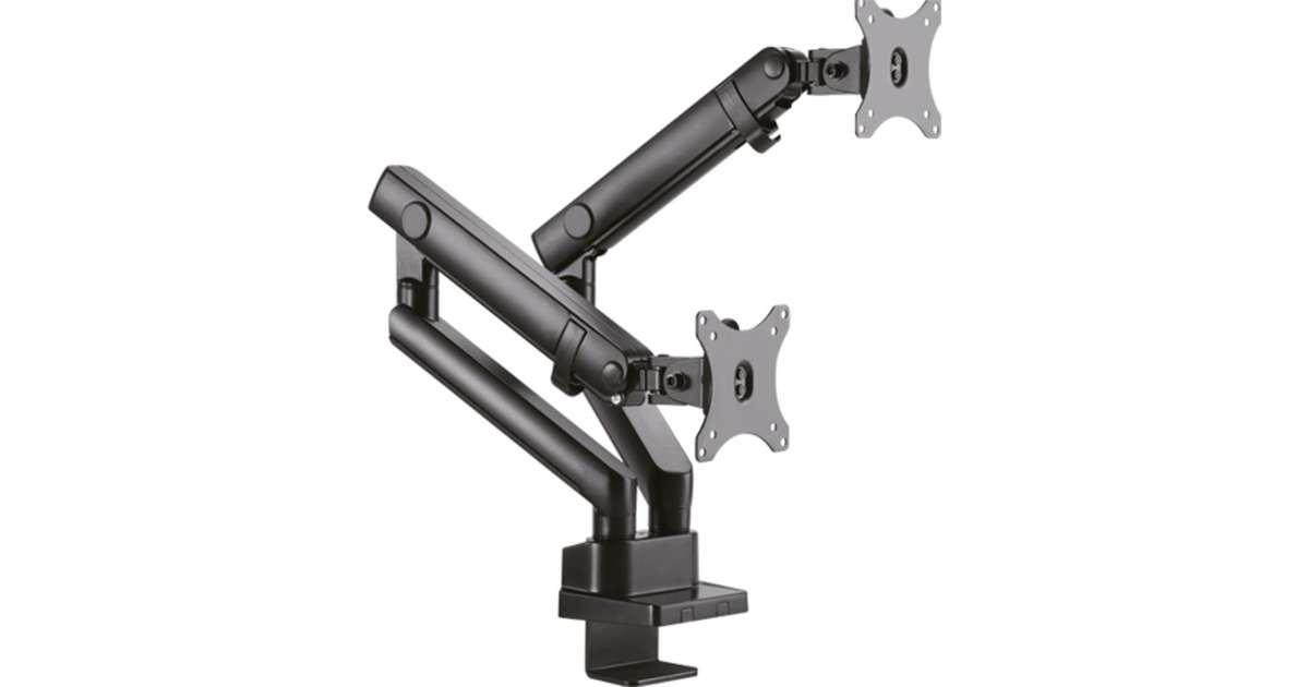 ICY BOX IB-MS314-T, Monitorhalterung(schwarz, 2 Monitore)