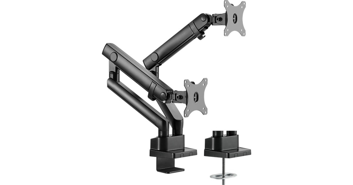 ICY BOX IB-MS314-T, Monitorhalterung(schwarz, 2 Monitore)