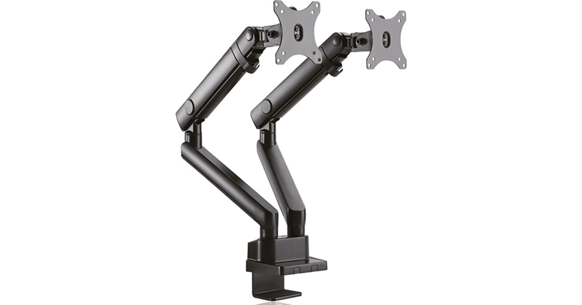 ICY BOX IB-MS314-T, Monitorhalterung(schwarz, 2 Monitore)