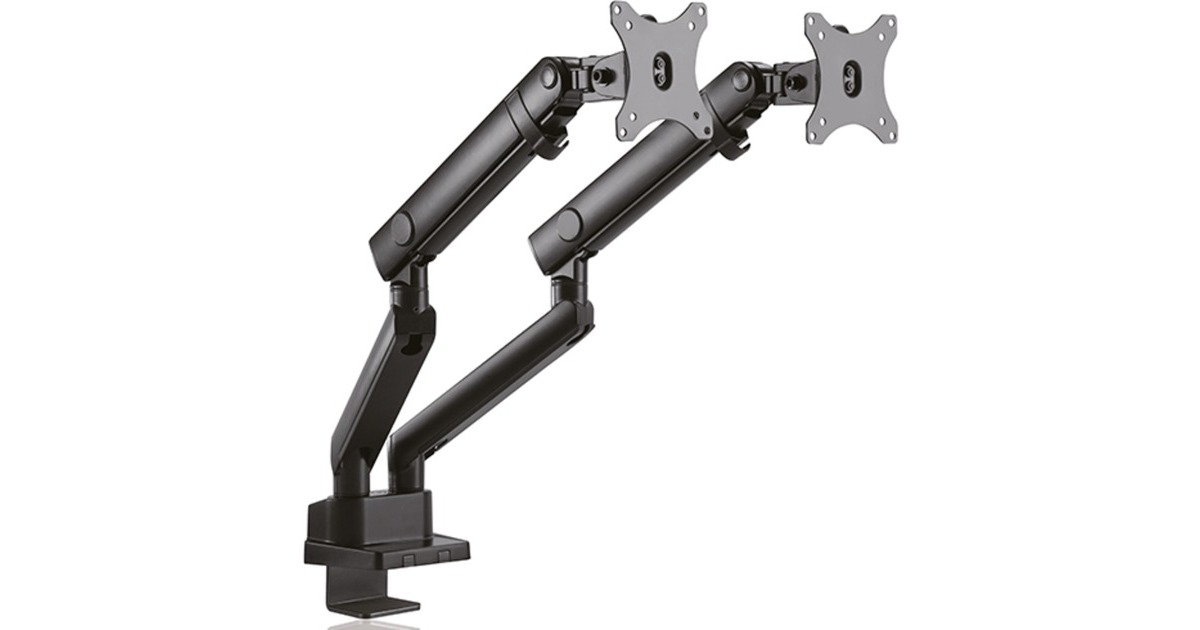 ICY BOX IB-MS314-T, Monitorhalterung(schwarz, 2 Monitore)