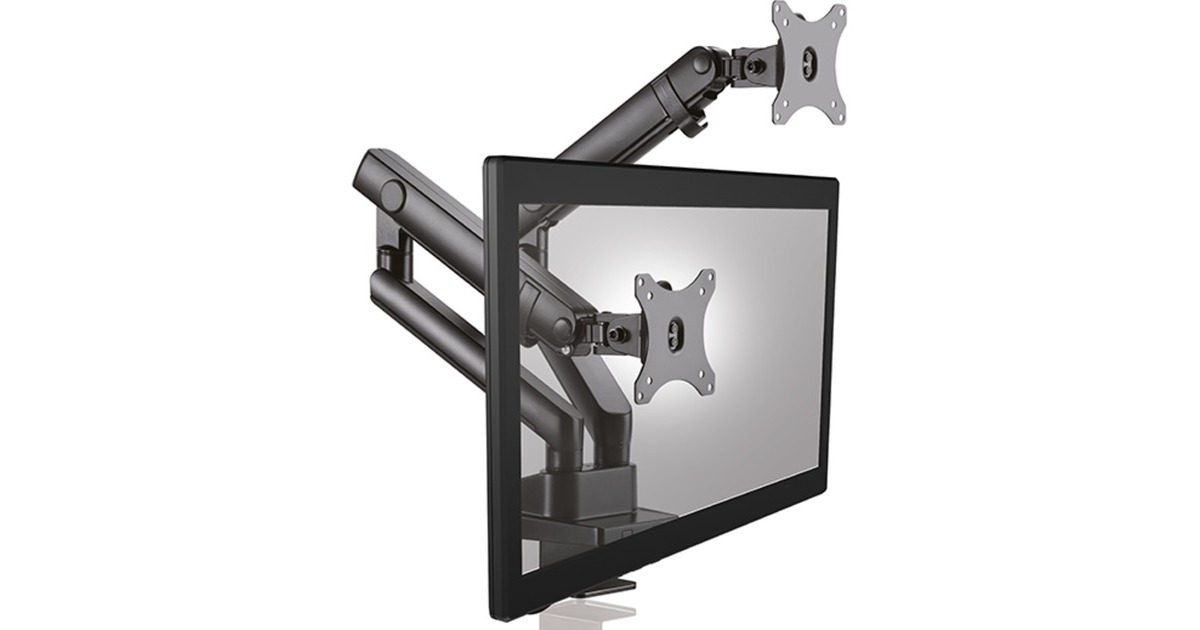 ICY BOX IB-MS314-T, Monitorhalterung(schwarz, 2 Monitore)