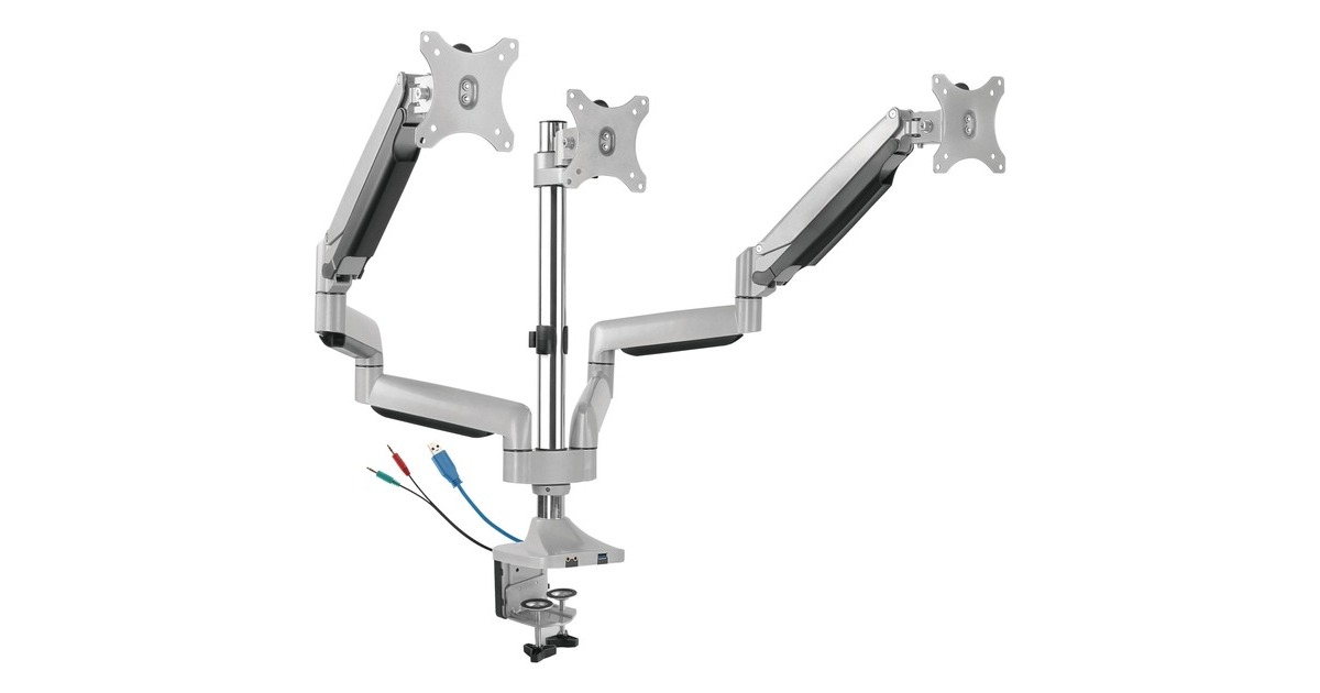 ICY BOX IB-MS505-TI, Monitorhalterung(silber/schwarz)