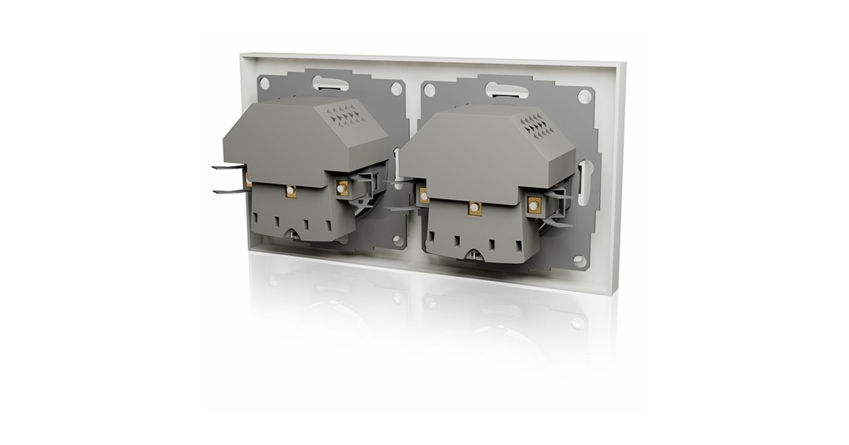 ICY BOX Unterputz Steckdosenset IB-MPS4200W-PD, mit USB PD Ladefunktion(weiß, 2 Stück)