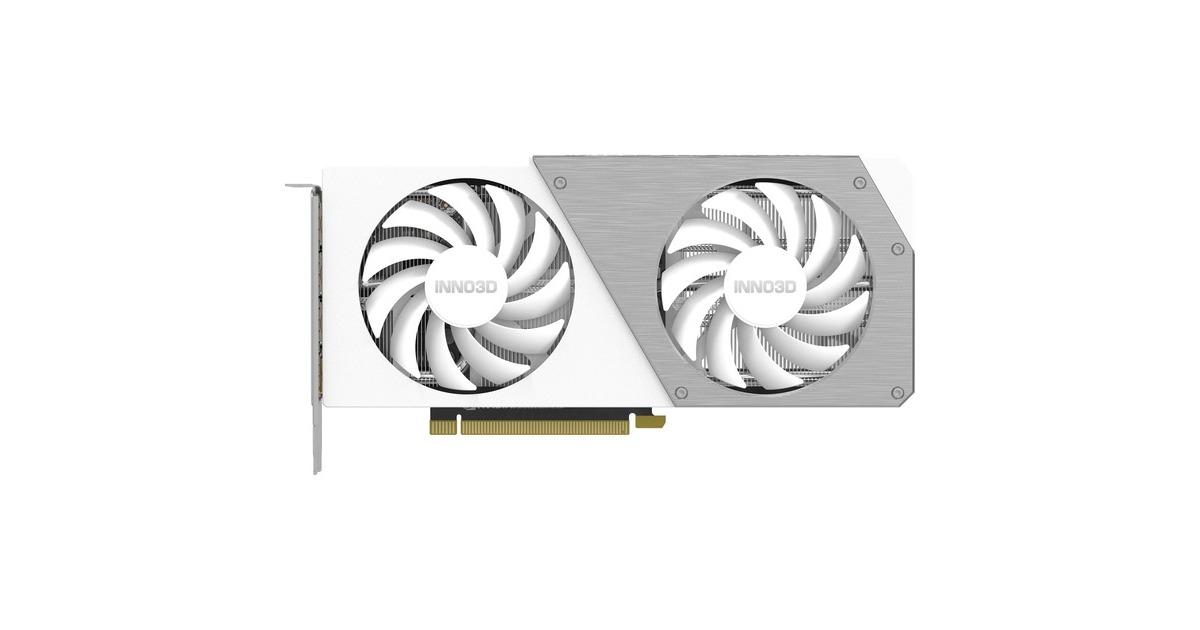 INNO3D GeForce RTX 4060 TWIN X2 OC WHITE, Grafikkarte(weiß, DLSS 3, 3x DisplayPort, 1x HDMI 2.1)