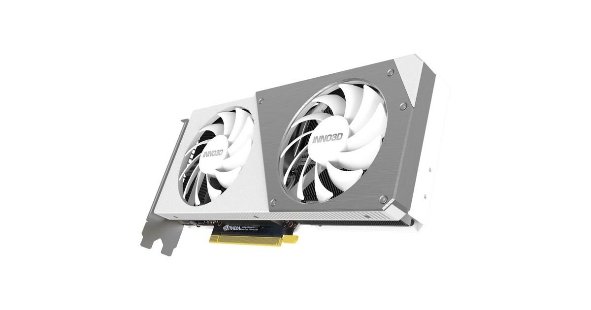 INNO3D GeForce RTX 4060 TWIN X2 OC WHITE, Grafikkarte(weiß, DLSS 3, 3x DisplayPort, 1x HDMI 2.1)