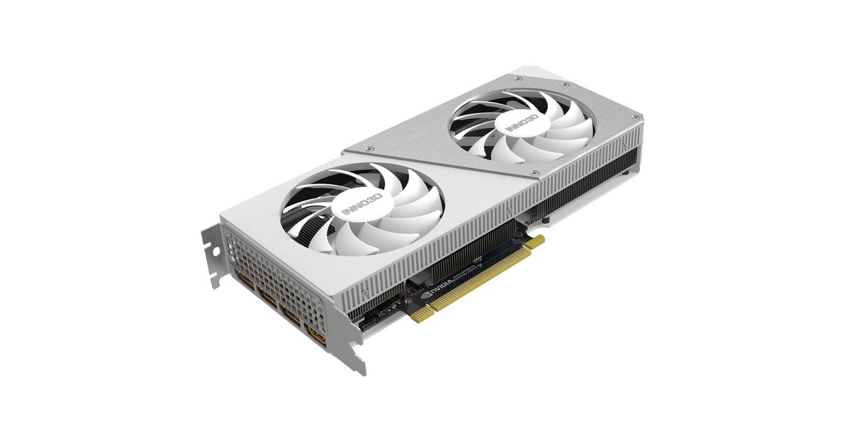 INNO3D GeForce RTX 4060 TWIN X2 OC WHITE, Grafikkarte(weiß, DLSS 3, 3x DisplayPort, 1x HDMI 2.1)